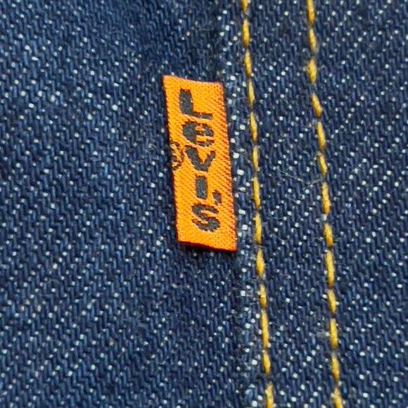 Vintage 70s Levi's Orange Tab Blue Flare Jeans - Men's Size 34 x 30 - Picture 8 of 11